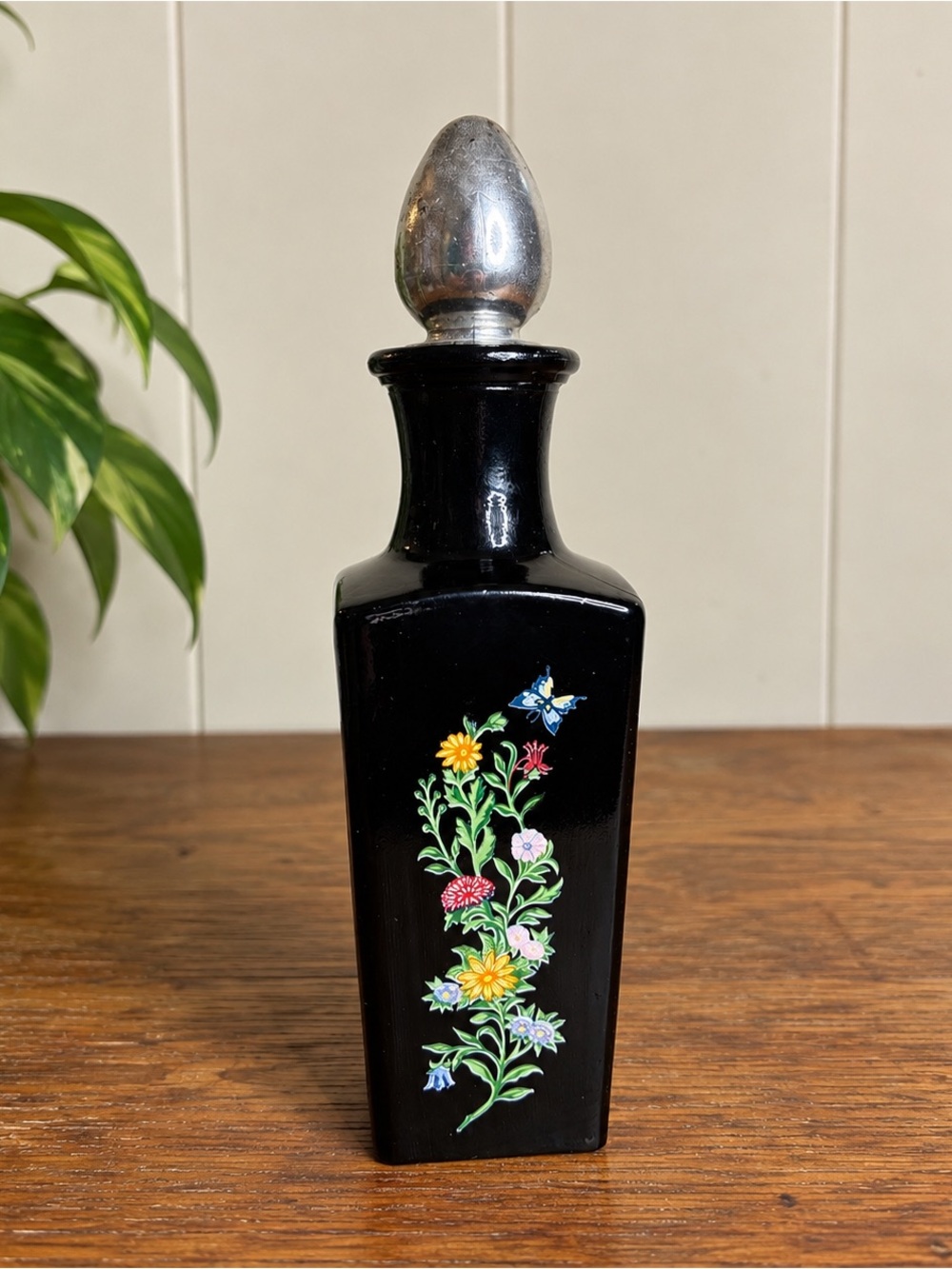 Vintage Avon Butterfly Garden Bud Vase Cologne Decanter Bottle